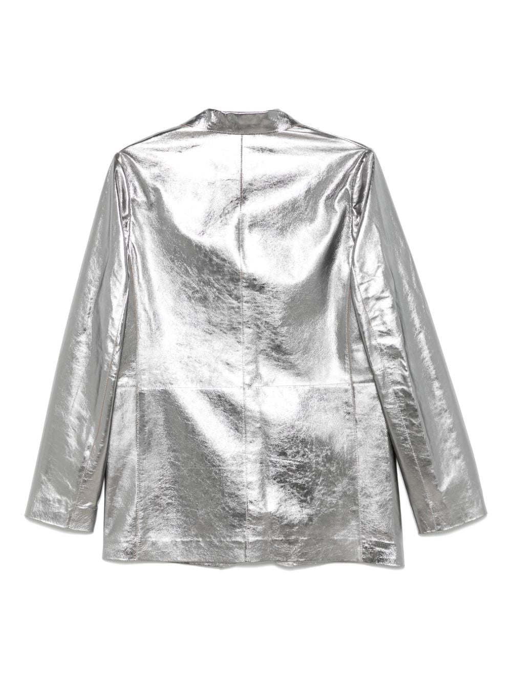 Alysi Metallic Leather Jacket