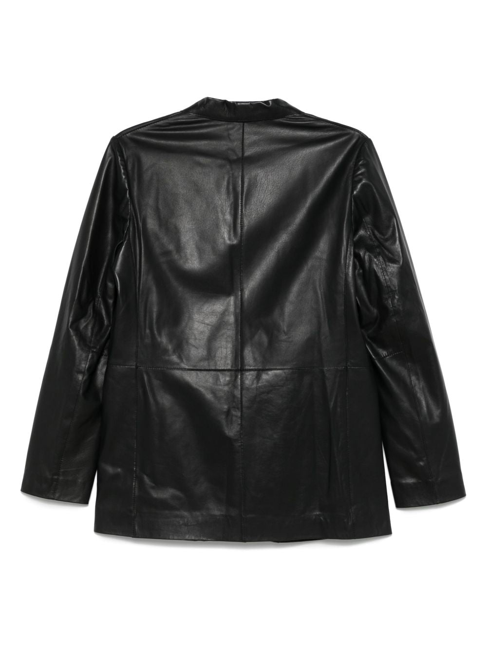 Alysi Leather Jacket In Black
