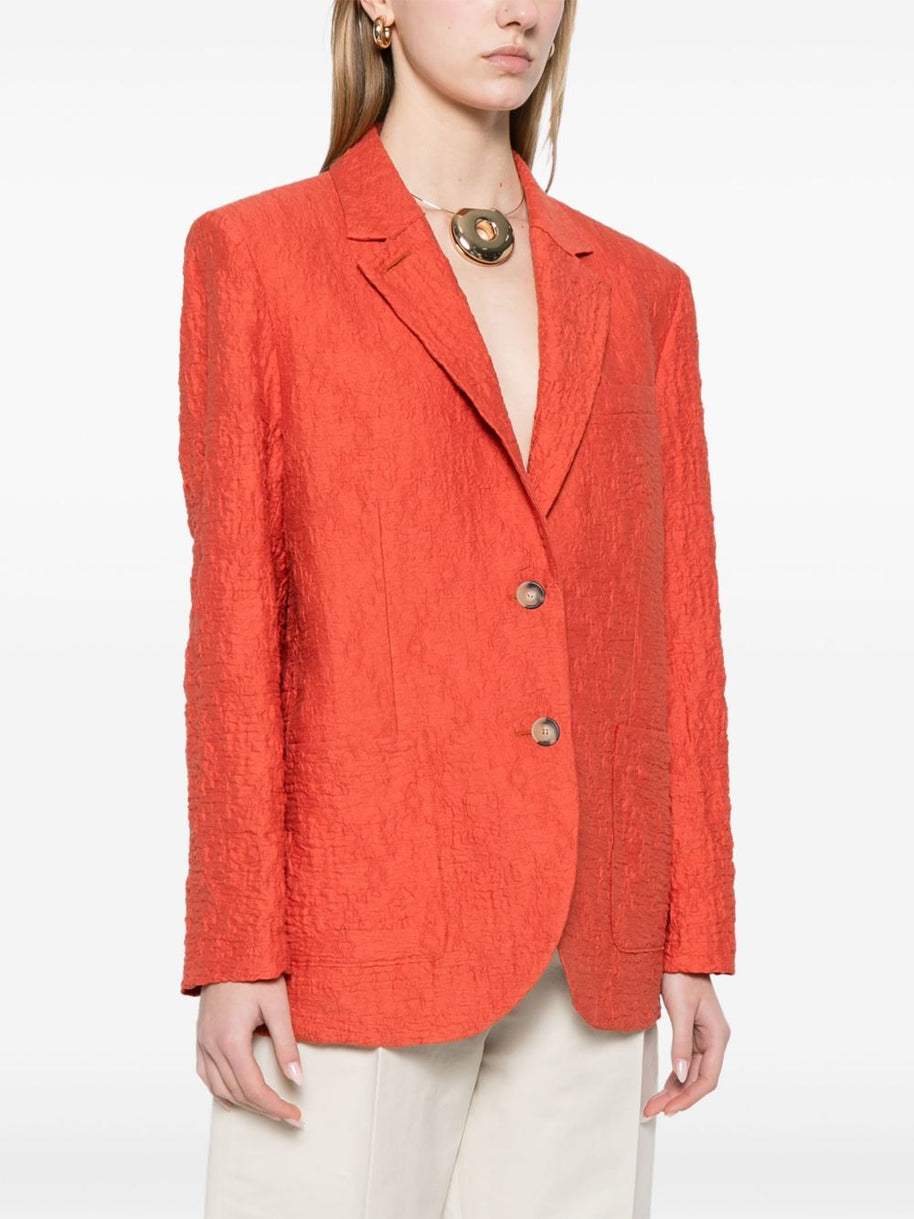 Harris Wharf London Single Breasted Jacket In Orange