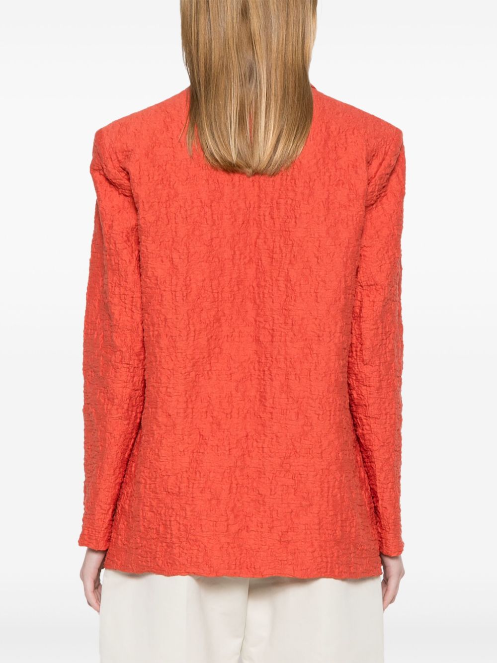 Harris Wharf London Single Breasted Jacket In Orange