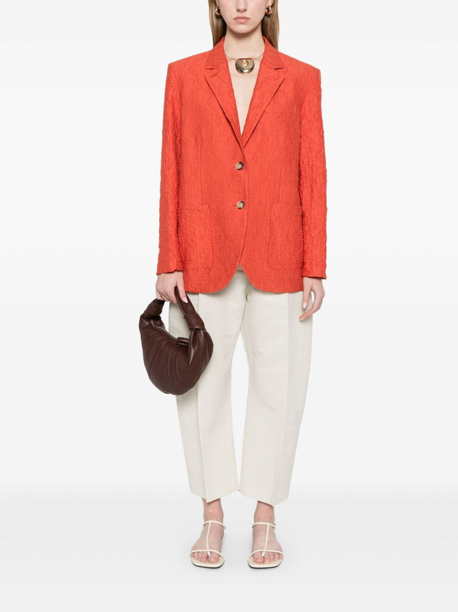 Harris Wharf London Single Breasted Jacket In Orange