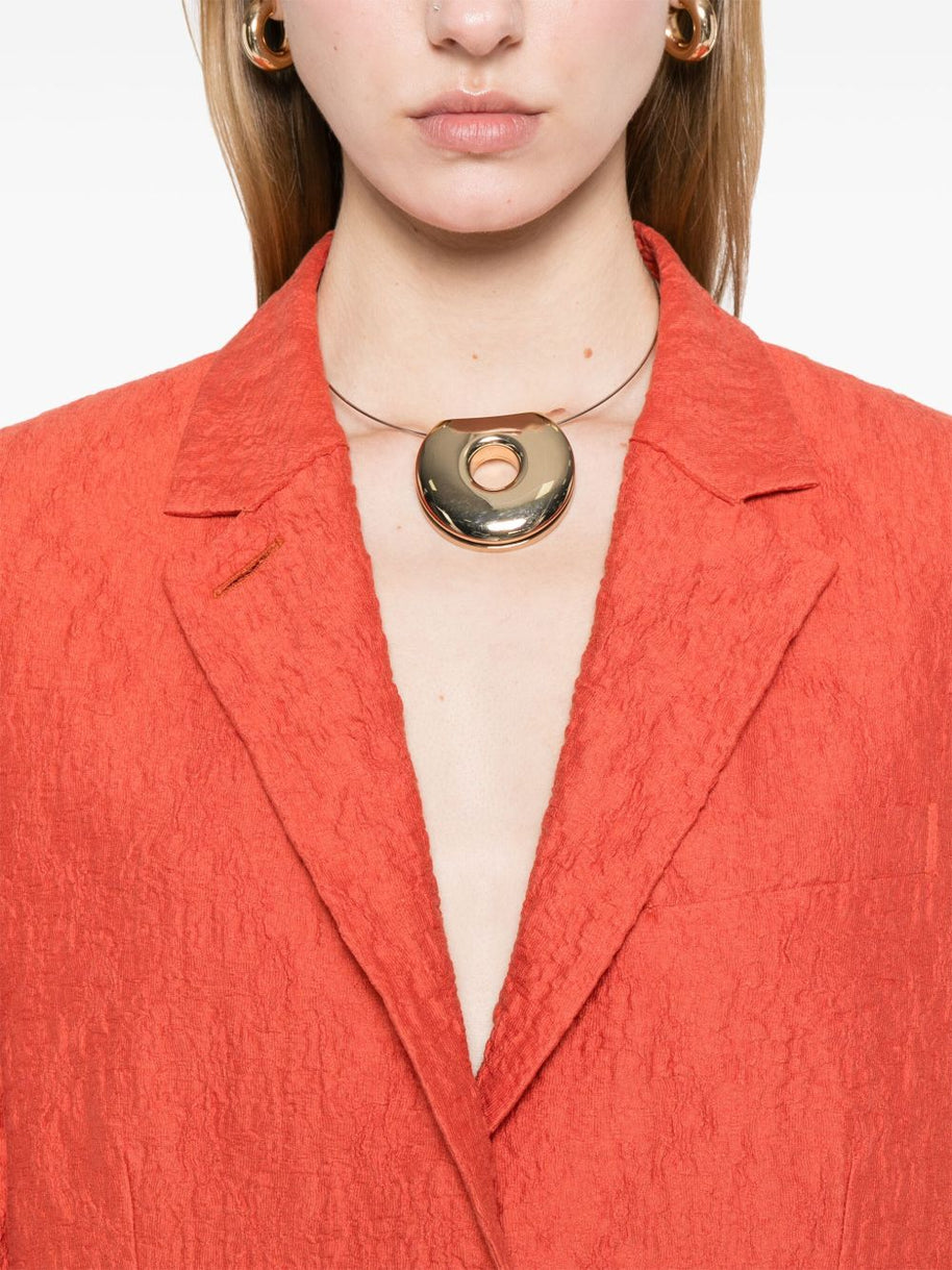 Harris Wharf London Single Breasted Jacket In Orange