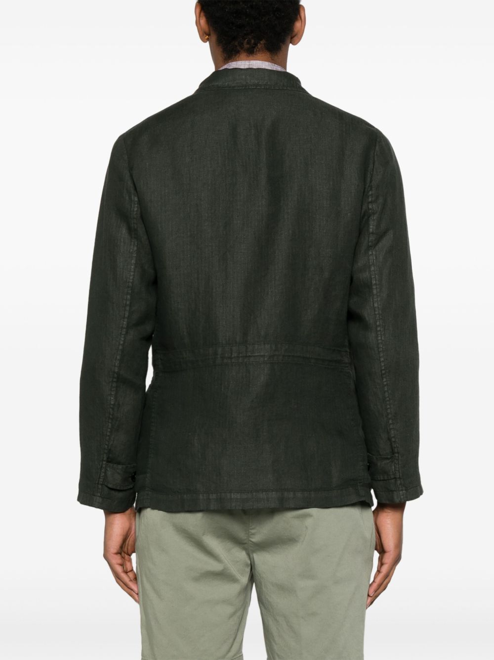 Boglioli Linen Jacket In Green