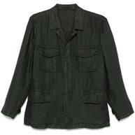 Boglioli Linen Jacket In Green