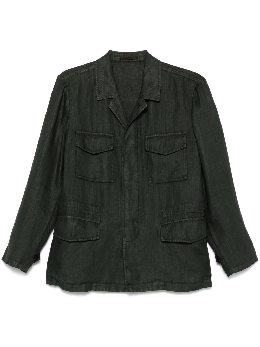 Boglioli Linen Jacket In Green