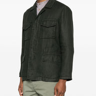 Boglioli Linen Jacket In Green
