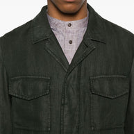 Boglioli Linen Jacket In Green
