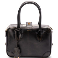 Golden Goose Vita Bag In Smooth Black Leather And Gold Details