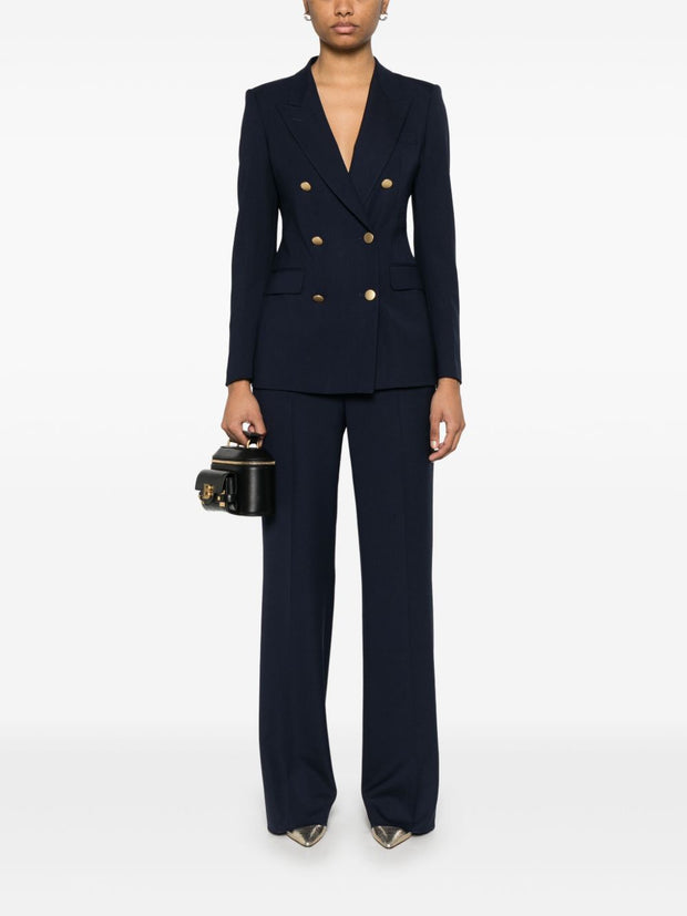 Tagliatore Double Breasted Suit In Blue