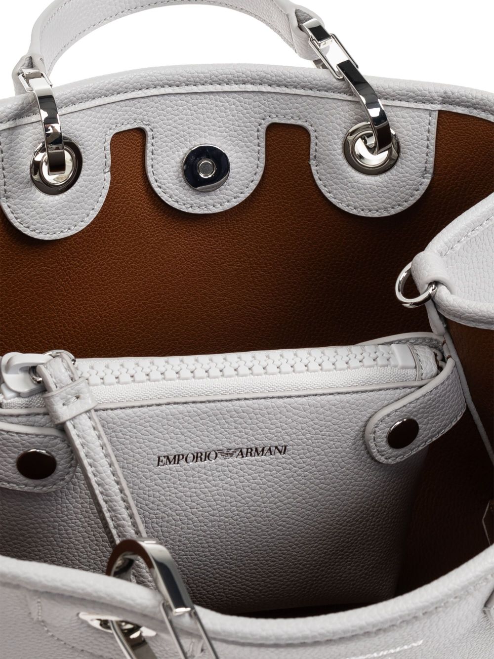 Emporio Armani Faux Leather Shopper Bag