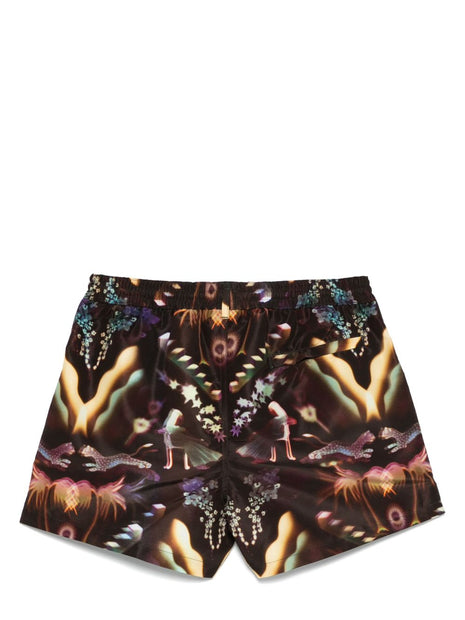 Paul Smith Swim Shorts In Brown