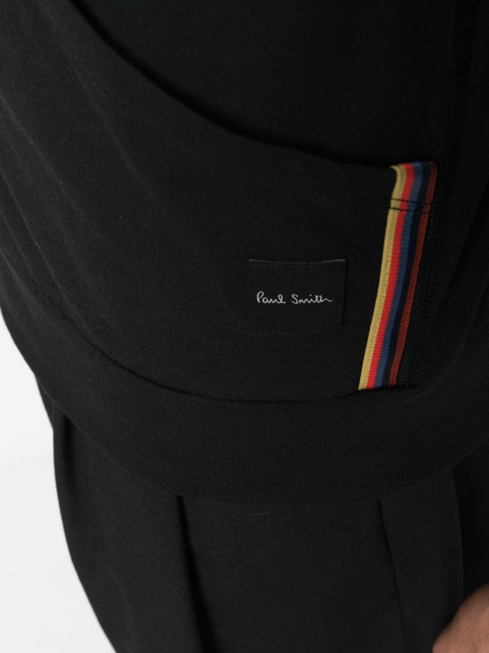 Paul Smith Full Zip Hooded Sweatshirt In Black