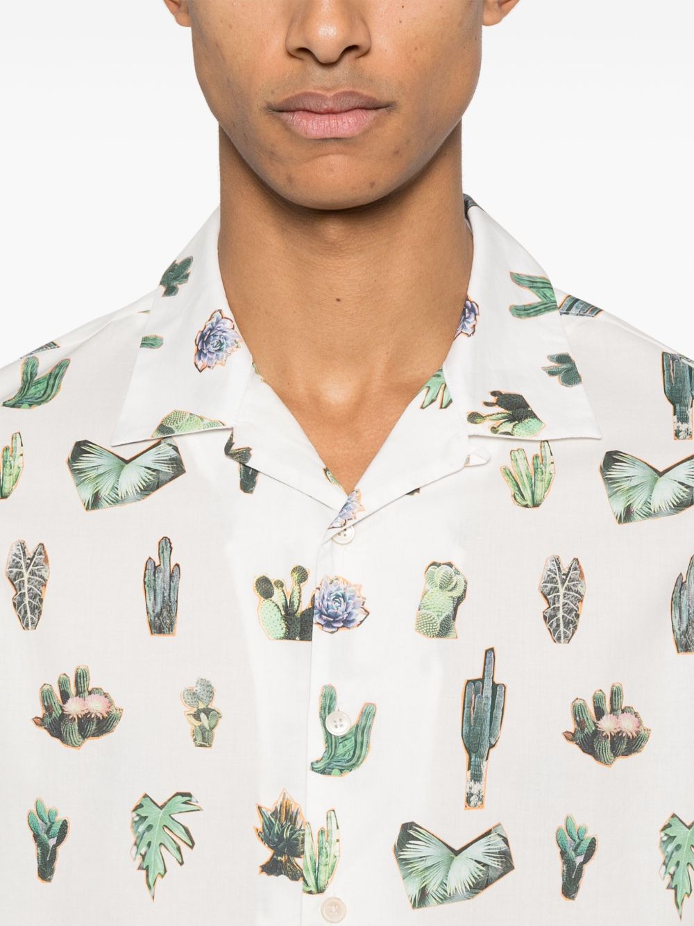Paul Smith Printed Shirt In White