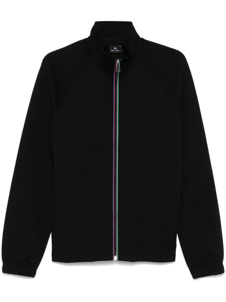 PS By Paul Smith Zip Front Sweatshirt In Black