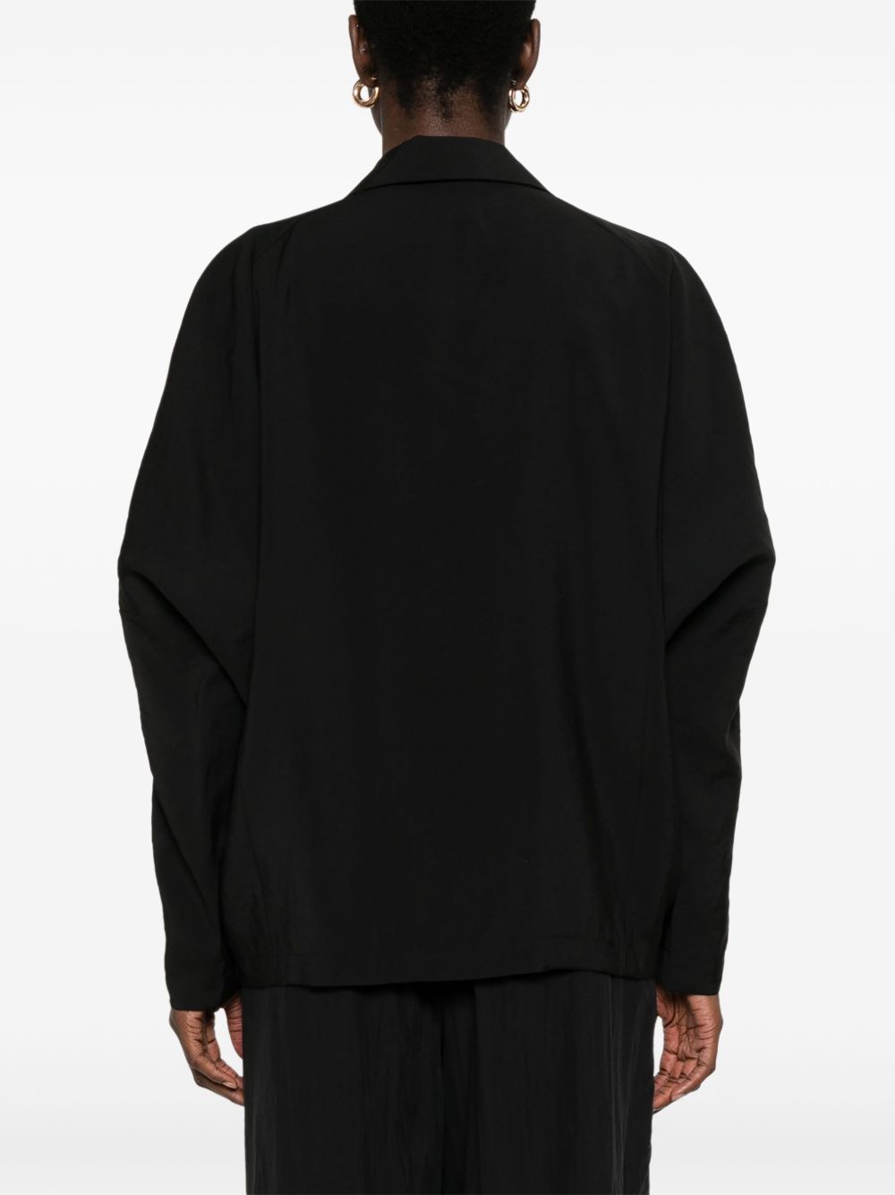 Alysi Double Breasted Jacket In Black