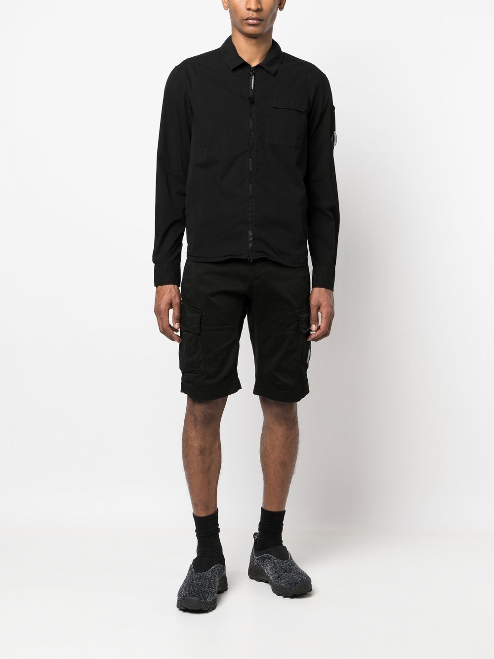 C.P. Company Cargo Shorts In Black