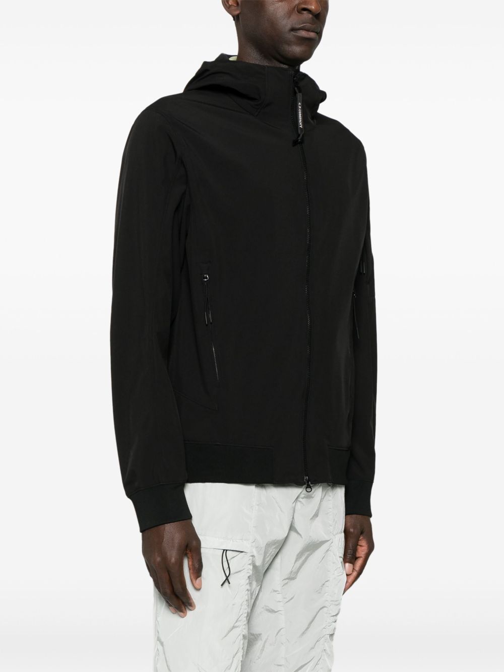 C.P. Company Hooded Jacket In Black