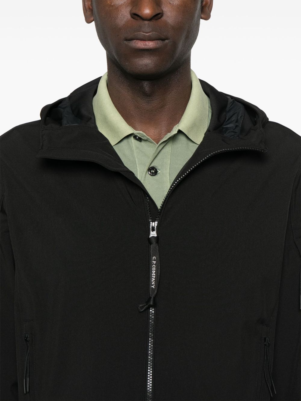 C.P. Company Hooded Jacket In Black