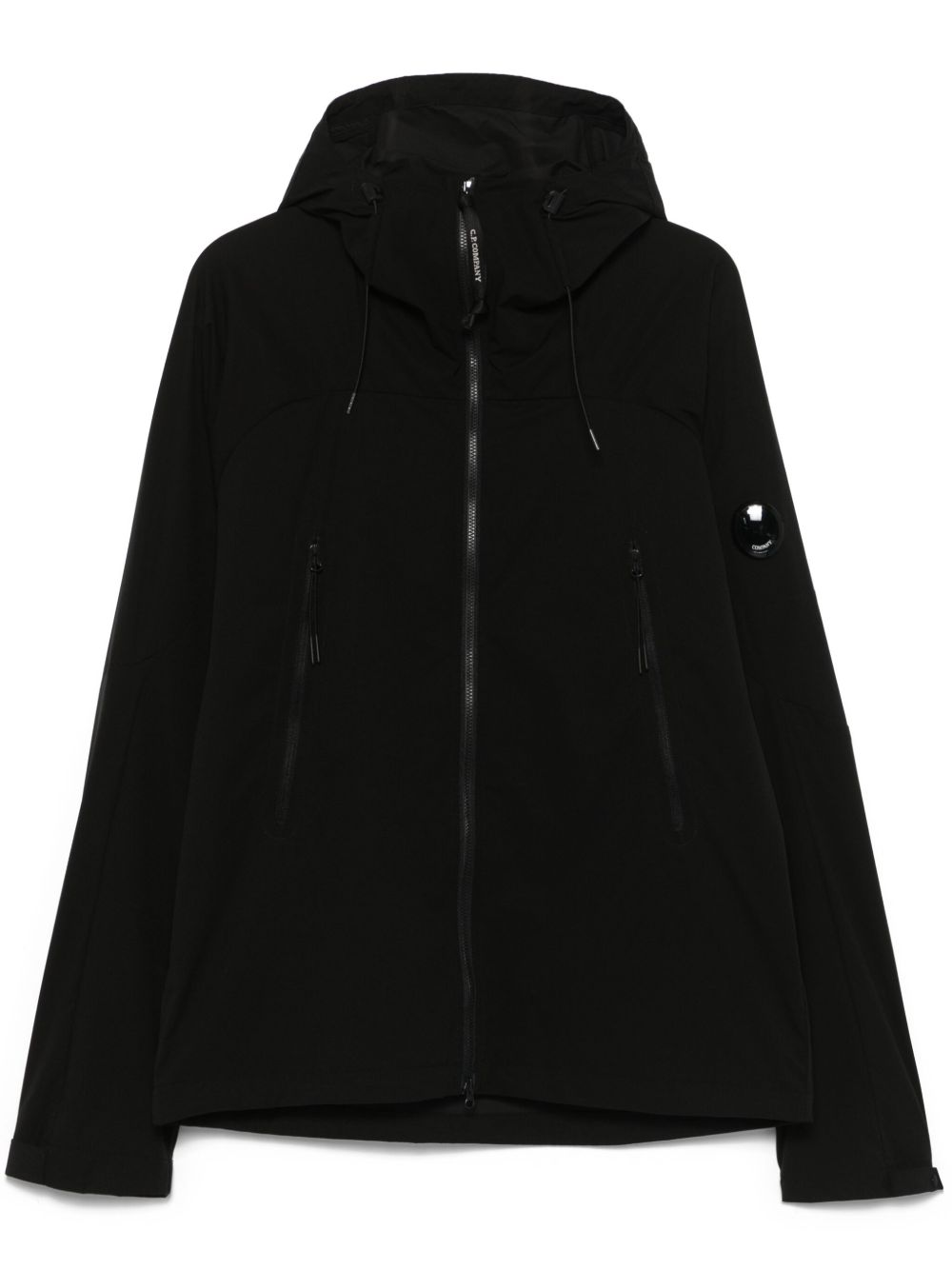 C.P. Company Por-tek Hooded Jacket In Black