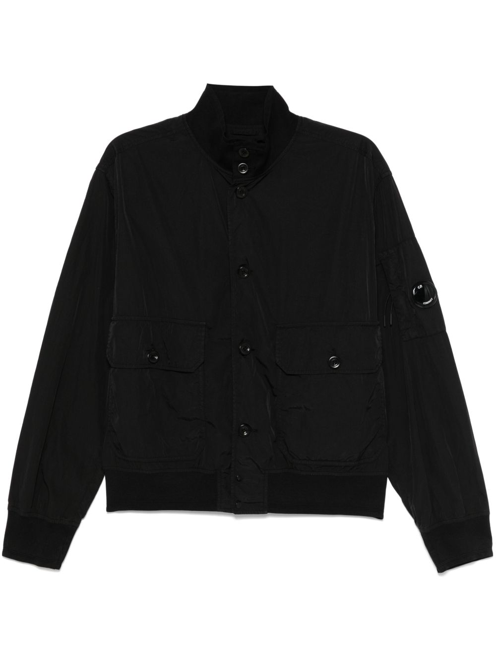 C.P. Company Chrome R Full Button Jacket In Black