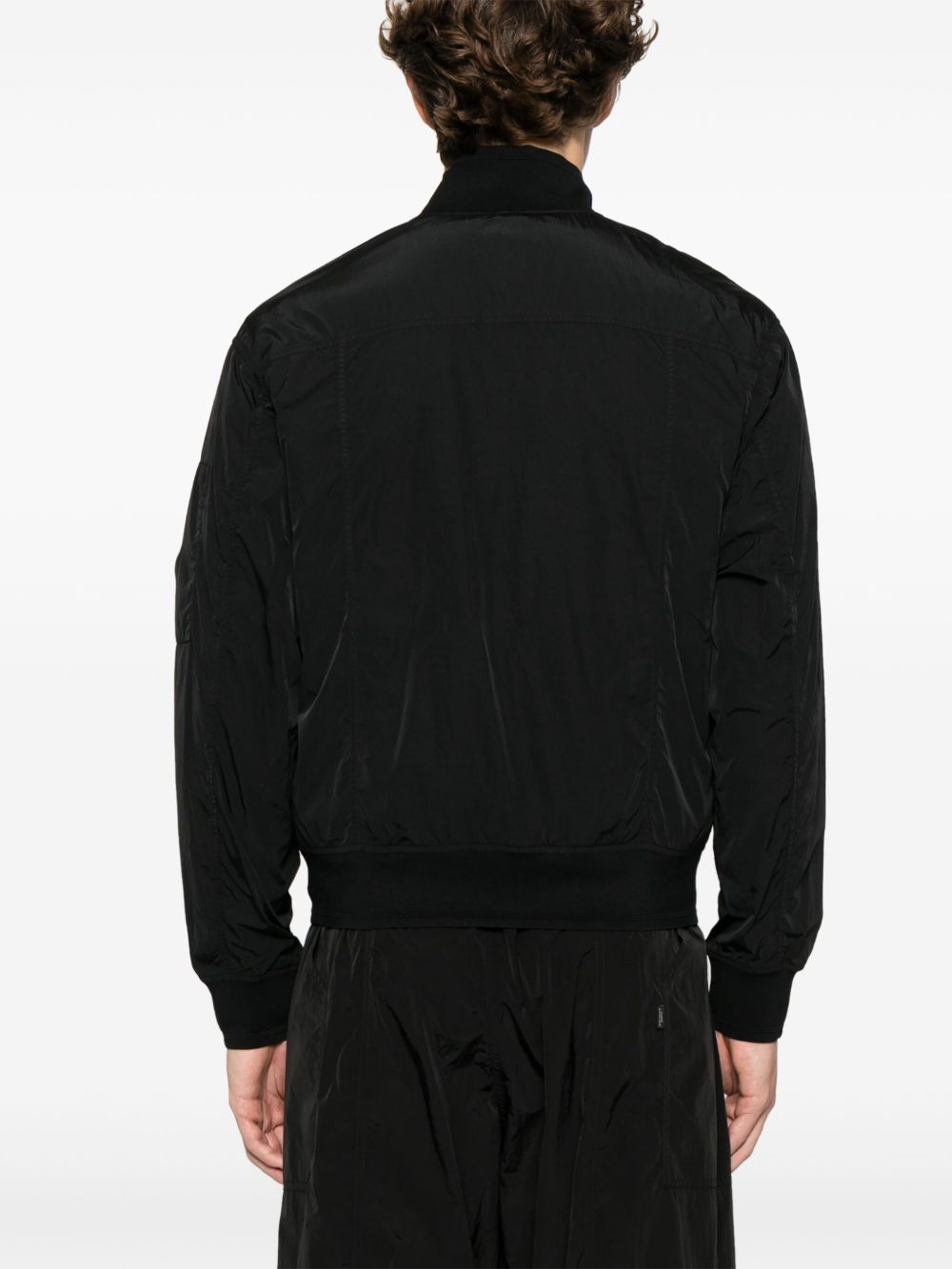 C.P. Company Chrome R Full Button Jacket In Black