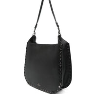 Valentino Garavani Rockstud Leather Hobo Bag