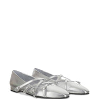 CAREL PARIS Eloise Ballet Flats In Silver
