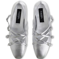 CAREL PARIS Eloise Ballet Flats In Silver