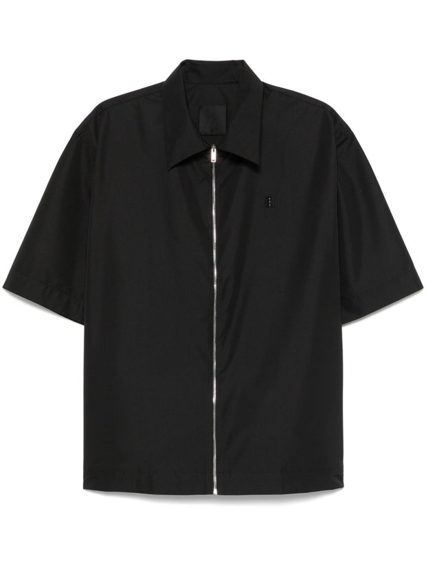 Givenchy Zipped shirt with 4G detail in Black