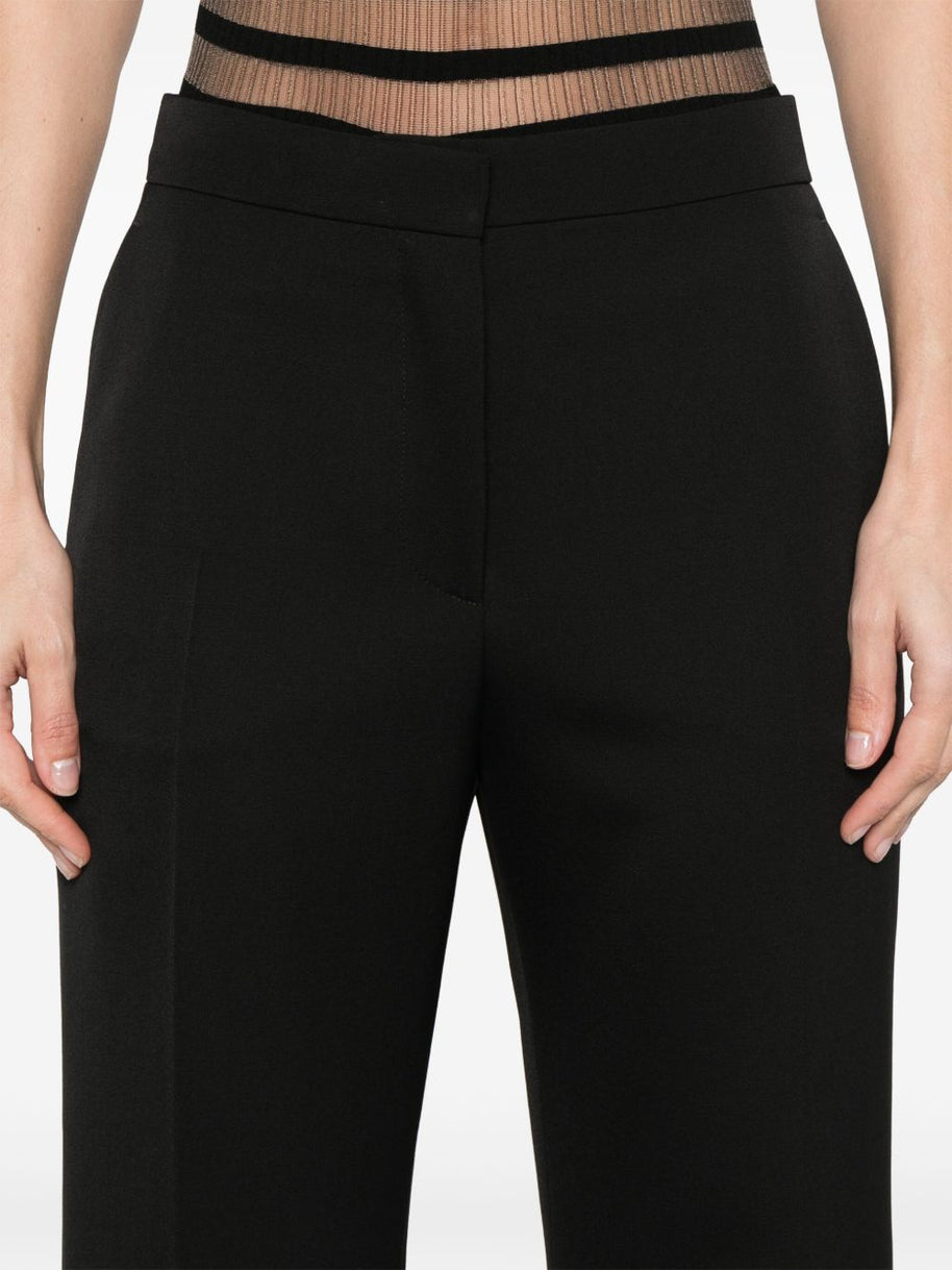 Givenchy Wool Flared Trousers - Black