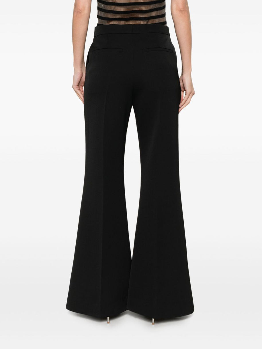 Givenchy Wool Flared Trousers - Black