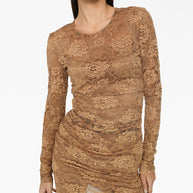 Dolce & Gabbana Short Floral Lace Dress
