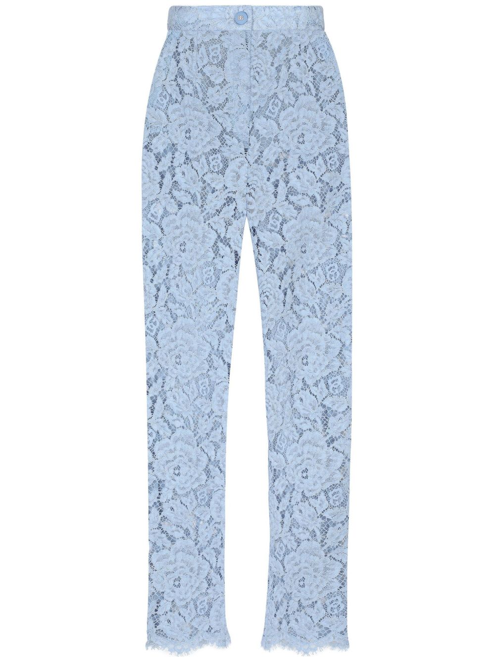 Dolce & Gabbana Cordonetto Lace Trousers - Clear Blue