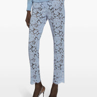 Dolce & Gabbana Cordonetto Lace Trousers - Clear Blue