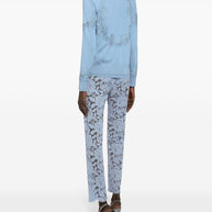 Dolce & Gabbana Cordonetto Lace Trousers - Clear Blue