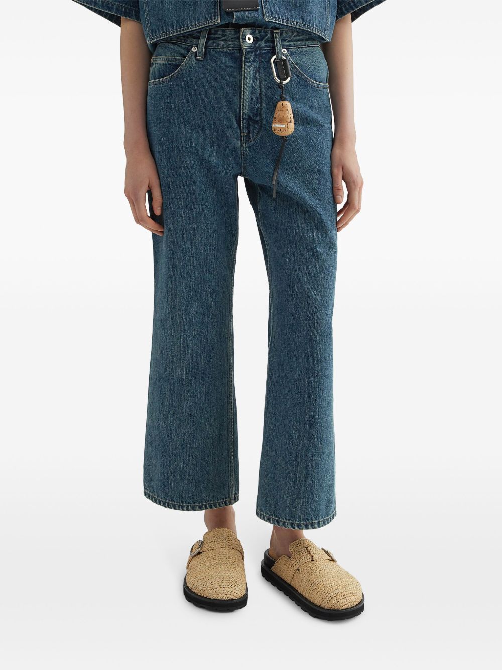 JIL SANDER PLUS Denim Wide Leg Jeans - Blue