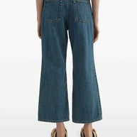 JIL SANDER PLUS Denim Wide Leg Jeans - Blue