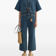 JIL SANDER PLUS Denim Wide Leg Jeans - Blue