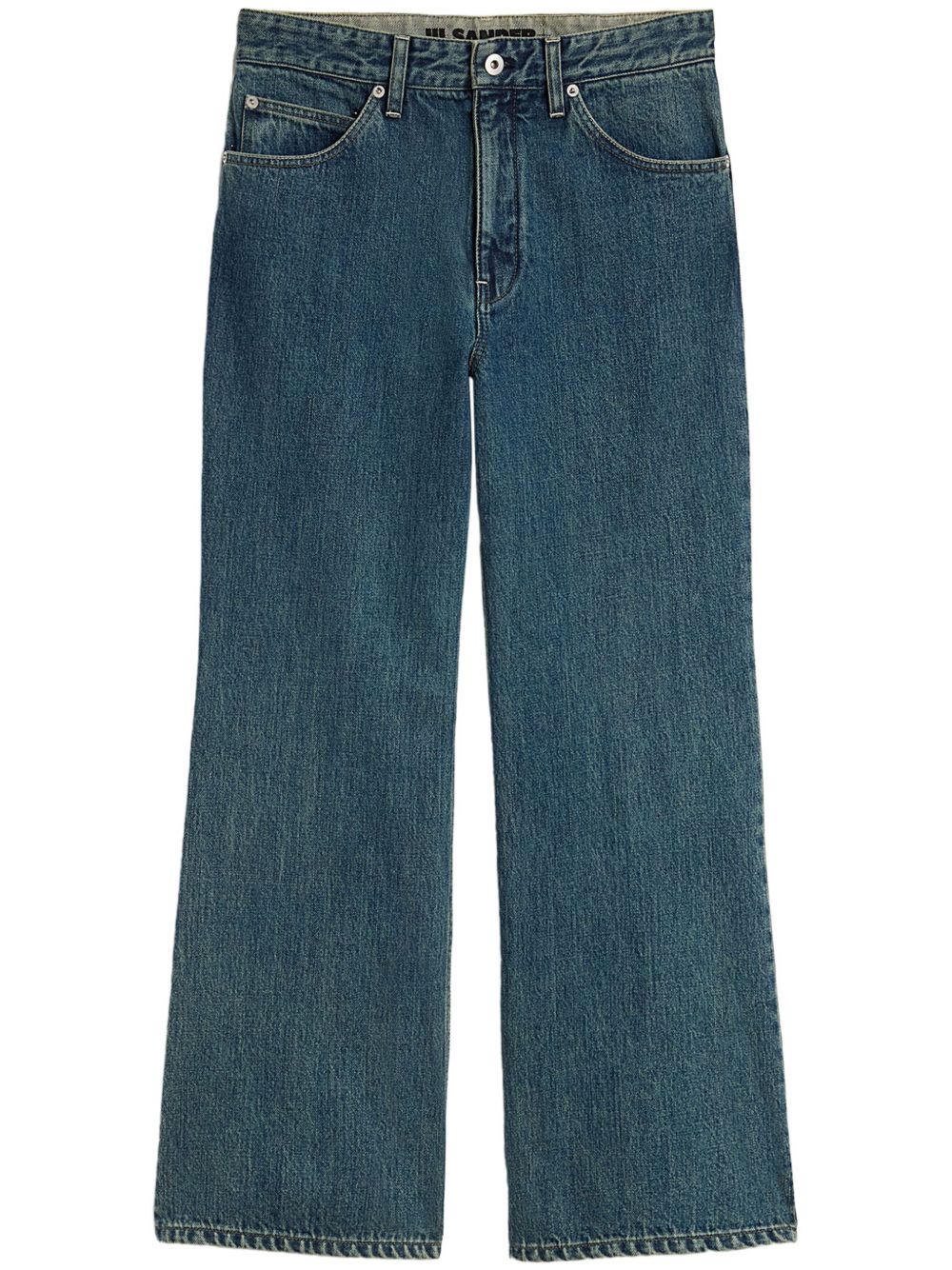 JIL SANDER PLUS Denim Wide Leg Jeans - Blue