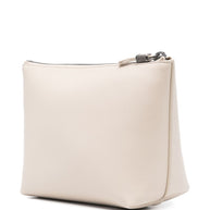 Brunello Cucinelli Leather Pouch In Ivory