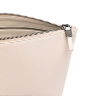 Brunello Cucinelli Leather Pouch In Ivory