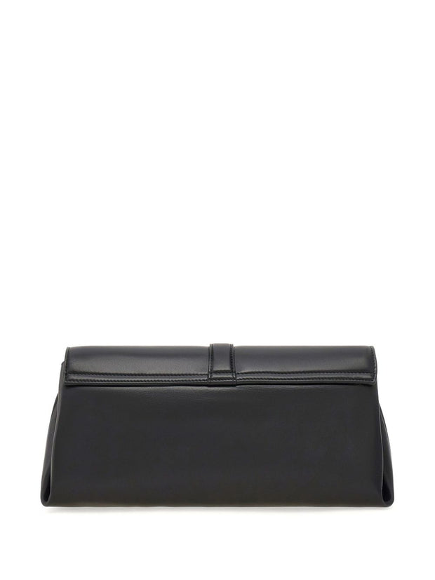 Ferragamo Front Flap Crossbody Bag In Black