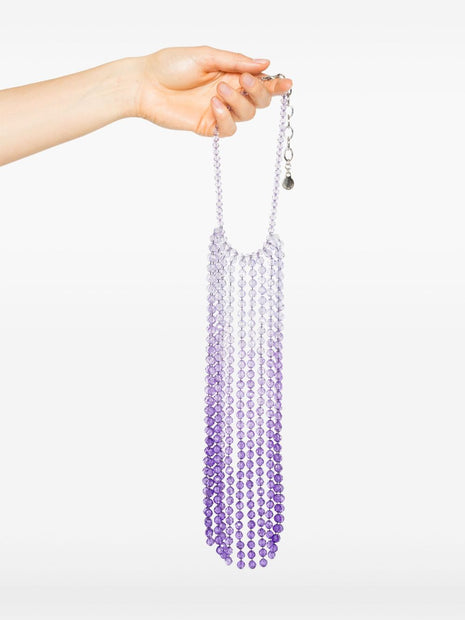 EMPORIO ARMANI EXCLUSIVE Beaded Necklace In Lilac
