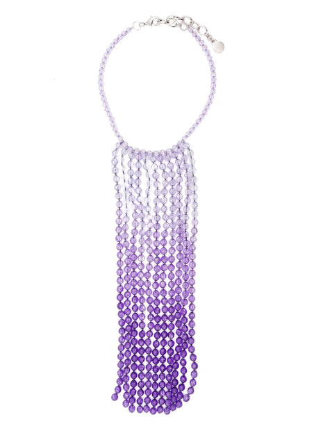 EMPORIO ARMANI EXCLUSIVE Beaded Necklace In Lilac