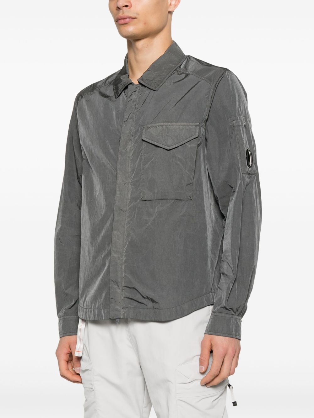 C.P. Company C.P.Company Nylon Overshirt In Grey