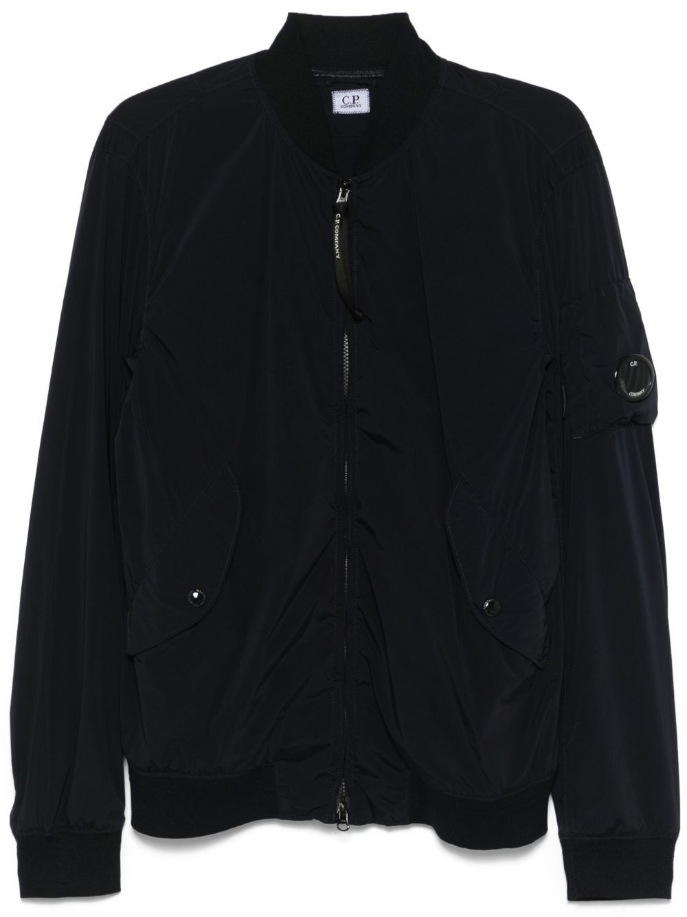 C.P. COMPANY Nylon Bomber Jacket In Blue