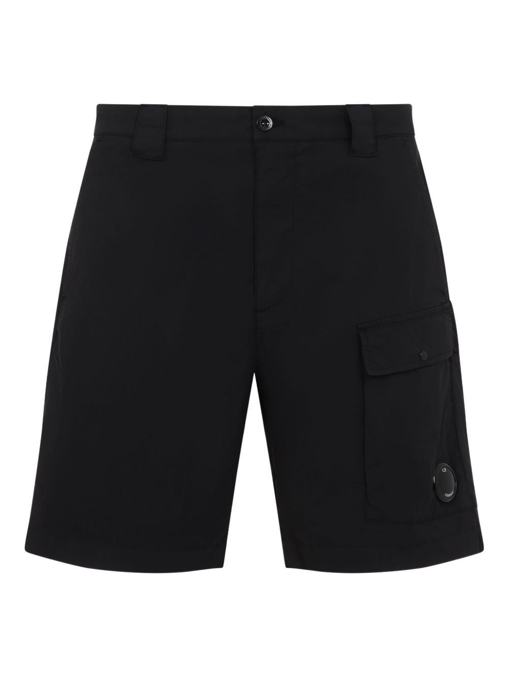 C.P. COMPANY Logo Cargo Shorts In Black