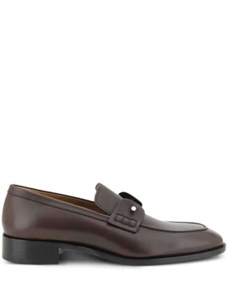 Christian Louboutin Chambelimoc Loafers In Brown