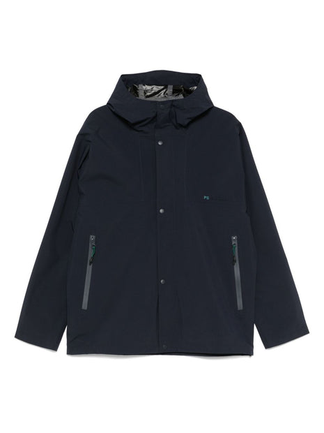 PS By Paul Smith Recycled-Polyester Hooded Jacket In Blue