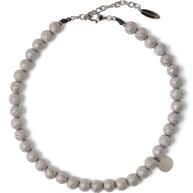 Brunello Cucinelli 925 Sterling Silver Shimmer Bead Necklace